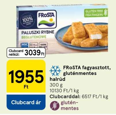 FRoSTA fagyasztott gluténmentes halrúd