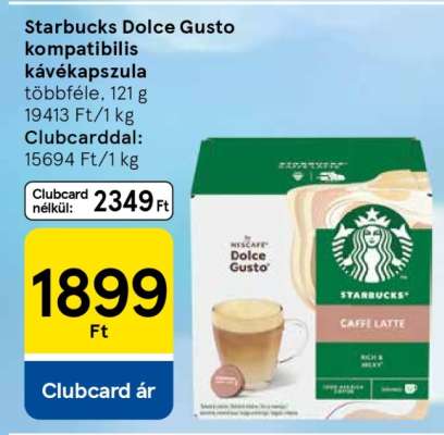Starbucks Dolce Gusto Kompatibilis Kávékapszula