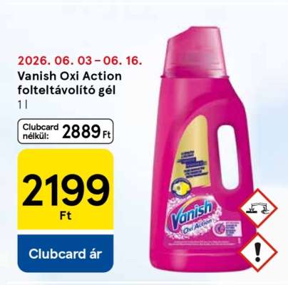 Vanish Oxi Action folteltávolító gél