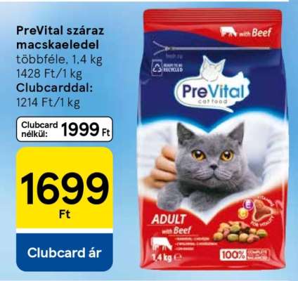 PREVITAL Száraz macskaeledel