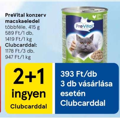 Prevital Konzerv Macskaeledel