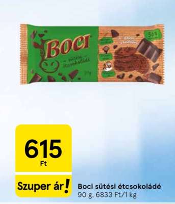 BOCI SÜTÉSI ÉTCSOKOLÁDÉ