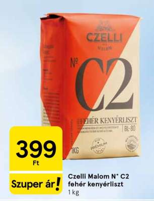 Czelli Malom N° C2 fehér kenyérliszt