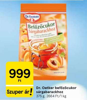Dr. Oetker befőzőcukor sárgabarackhoz