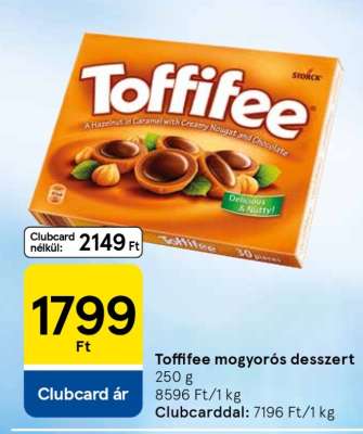 Toffifee mogyorós desszert