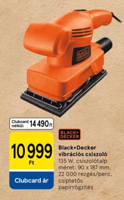 Black+Decker vibrációs csiszoló