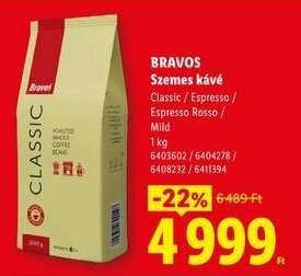 BRAVOS Szemes kávé