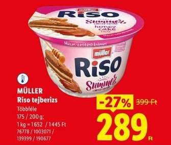 MÜLLER Riso tejberizs