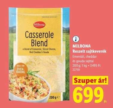 MILBONA Reszelt sajtkeverék