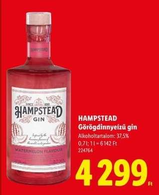 Hampstead Görögdinnyéízű gin