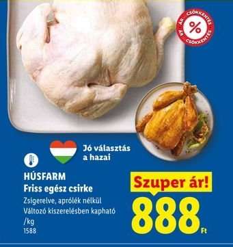 HÚSFARM Friss, egész csirke