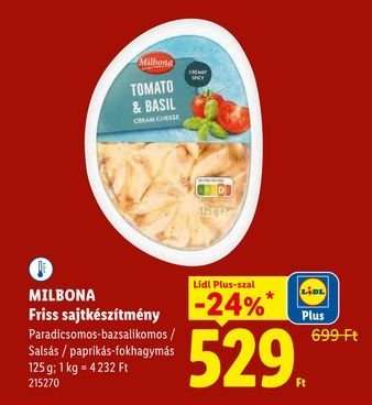 MILBONA Friss sajtkészítmény