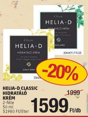 HELIA-D CLASSIC HIDRATÁLÓ KRÉM