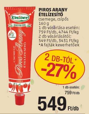 Piros Arany Ételízesítő