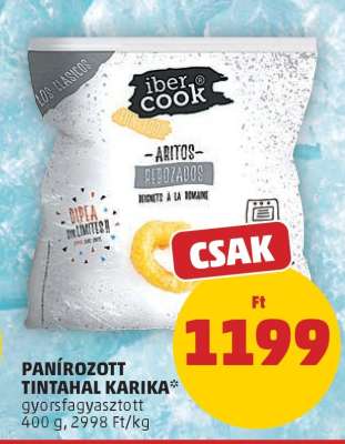 Panírozott Tintahal Karika