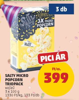 Salty Micro Popcorn Triopack