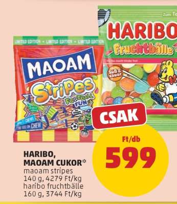 HARIBO, MAOAM CUKOR