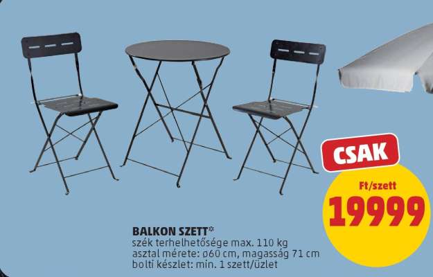 BALKON SZETT