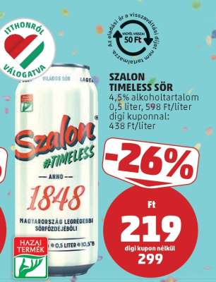 Szalon Timeless Sör