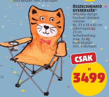 Összecsukható gyerekszék
