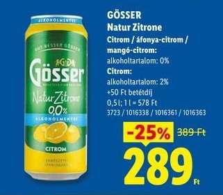 GÖSSER Natur Zitrone*