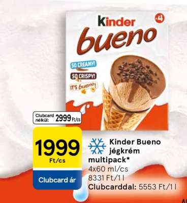 Kinder Bueno jégkrém multipack