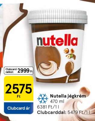 Nutella jégkrém