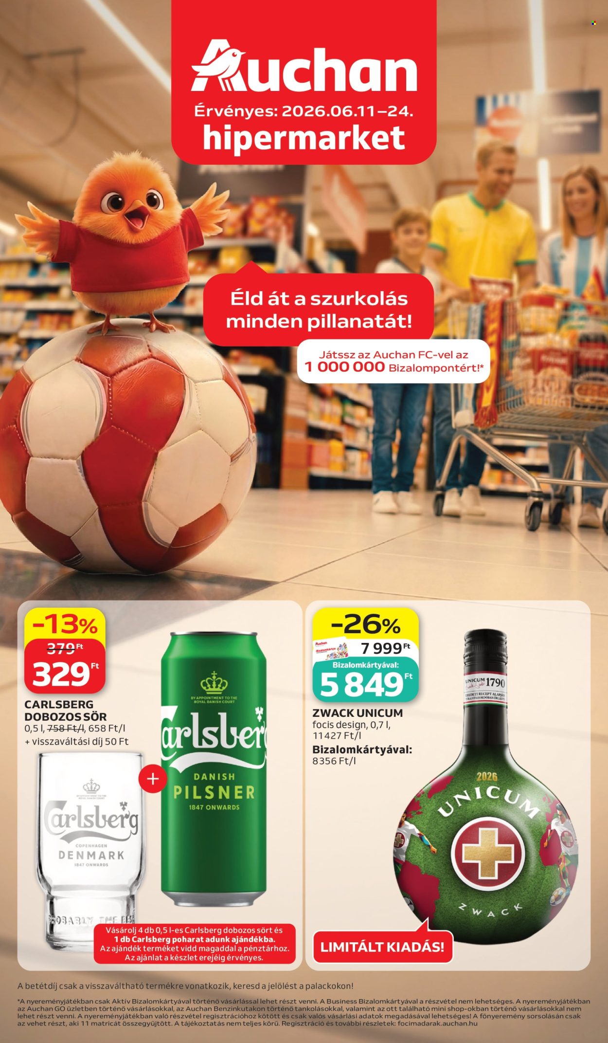 Auchan akciós újságok - 2026.06.11 - 2026.06.24. Oldal 1