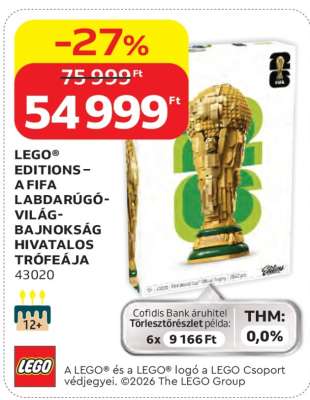 LEGO® EDITIONS – A FIFA LABDARÚGÓ-VILÁGBAJNOKSÁG HIVATALOS TRÓFEÁJA