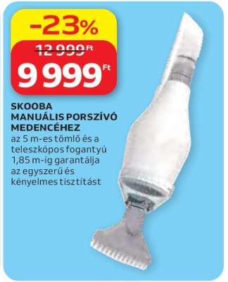SKOOBA MANUÁLIS PORSZÍVÓ MEDENCÉHEZ