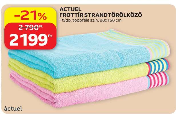 ACTUEL FROTTÍR STRANDTÖRÖLKÖZŐ