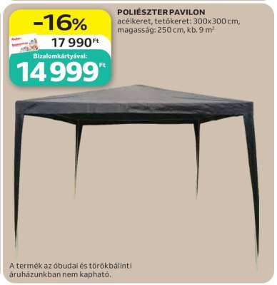 Poliészter pavilon