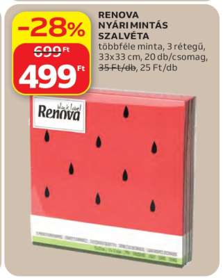 RENOVA NYÁRI MINTÁS SZALVÉTA