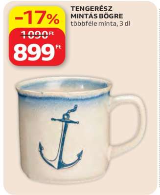 Tengerész mintás bögre