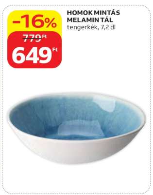 HOMOK MINTÁS MELAMIN TÁL