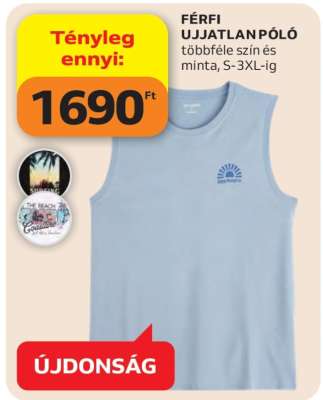 Férfi ujjatlan póló