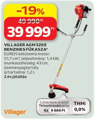 VILLAGER AGM 520 E BENZINES FŰKASZA
