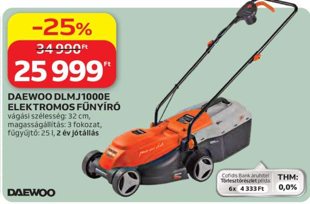 DAEWOO DLMJ1000E ELEKTROMOS FŰNYÍRÓ