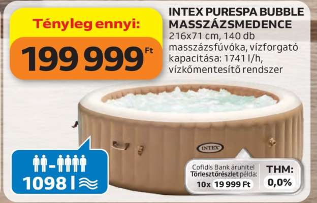 INTEX PureSpa Bubble Masszázsmedence