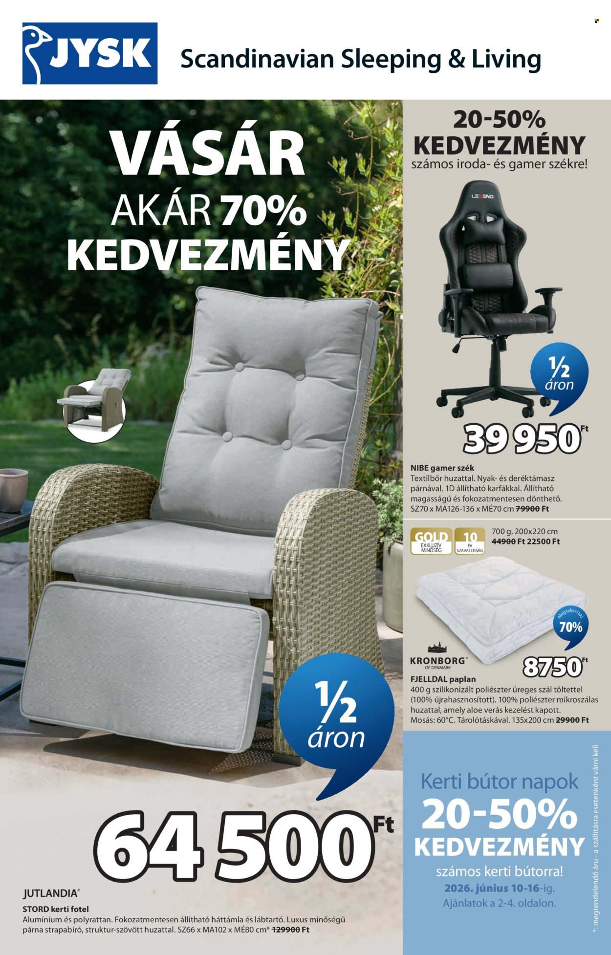 JYSK akciós újságok - 2026.06.10 - 2026.06.21. Oldal 2