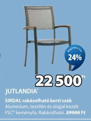 JUTLANDIA SIRDAL rakásolható kerti szék