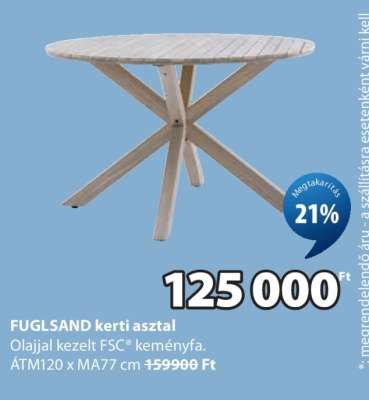 FUGLSAND kerti asztal