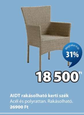 AIDT rakásolható kerti szék