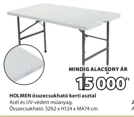 HOLMEN összecsukható kerti asztal