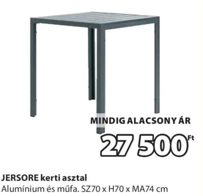 JERSORE kerti asztal
