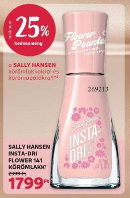SALLY HANSEN INSTA-DRI FLOWER 141 KÖRÖMLAKK