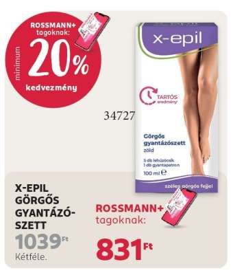 X-EPIL GÖRGŐS GYANTÁZÓSZETT