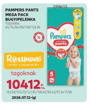 PAMPERS PANTS MEGA PACK BUGYIPELENKA