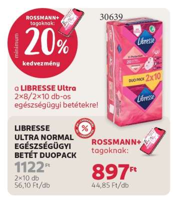 LIBRESSE ULTRA NORMAL EGÉSZSÉGÜGYI BETÉT DUOPACK