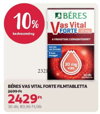 BÉRES VAS VITAL FORTE FILMTABLETTA